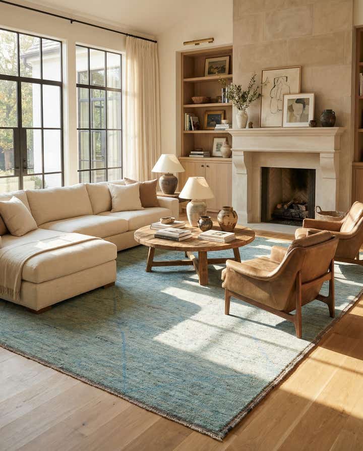 11' 7 x 14' 8 Hand Knotted Moroccan Wool Rug