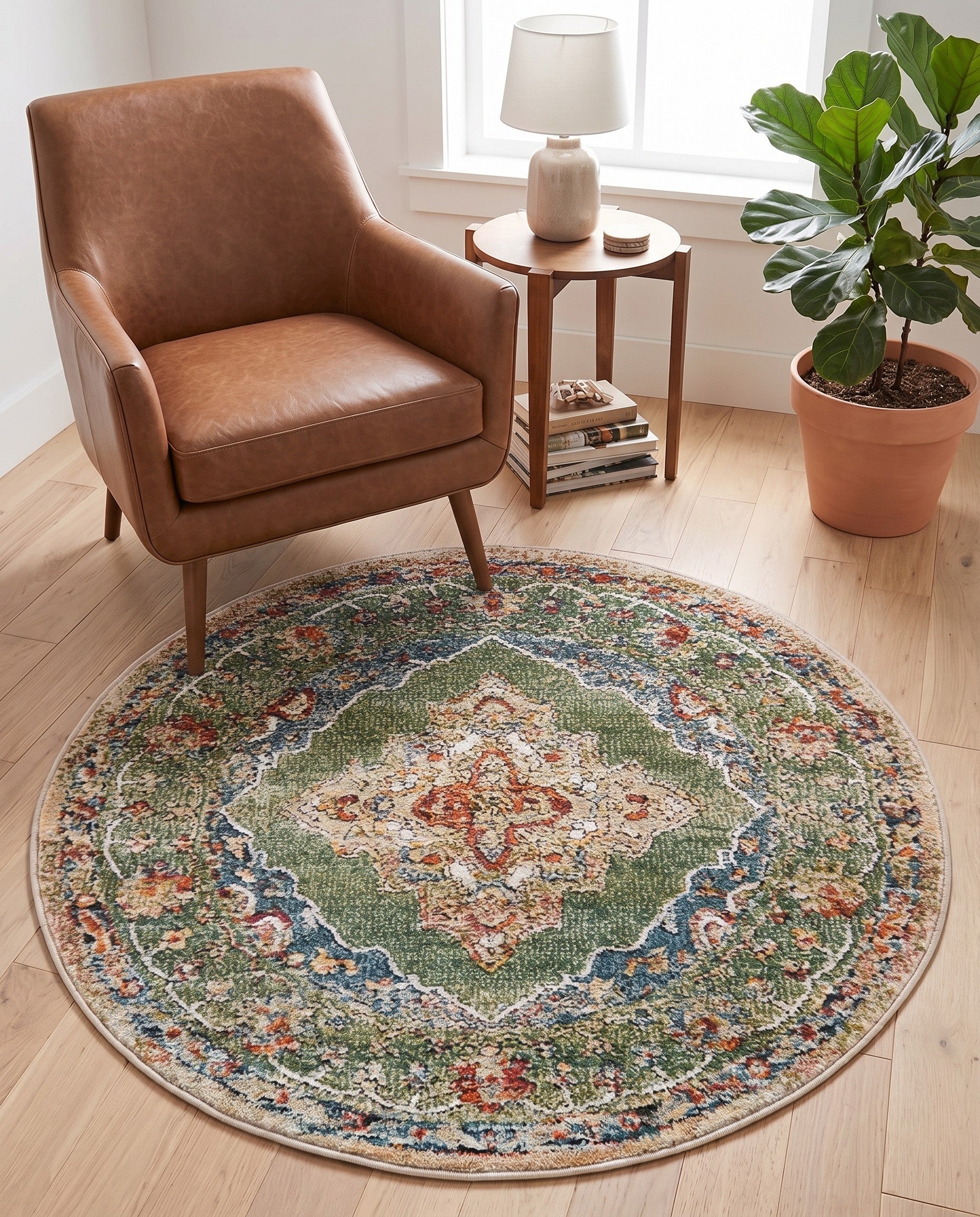 3' 3 x 3' 3 Isabella Round Rug