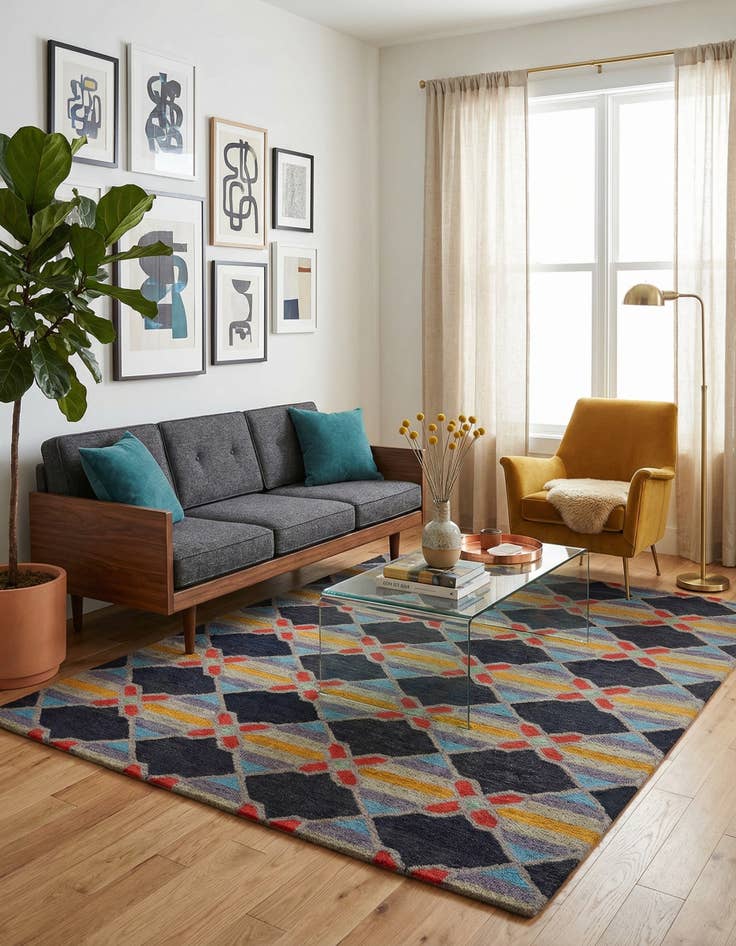 Detail image of  8' x 10' Luna Wool Rug