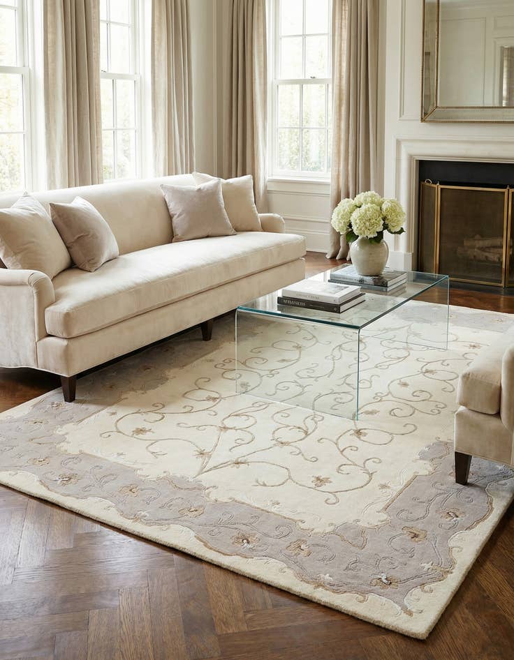 Detail image of 5' 10 x 7' 10  Hand Knotted Darya Rug