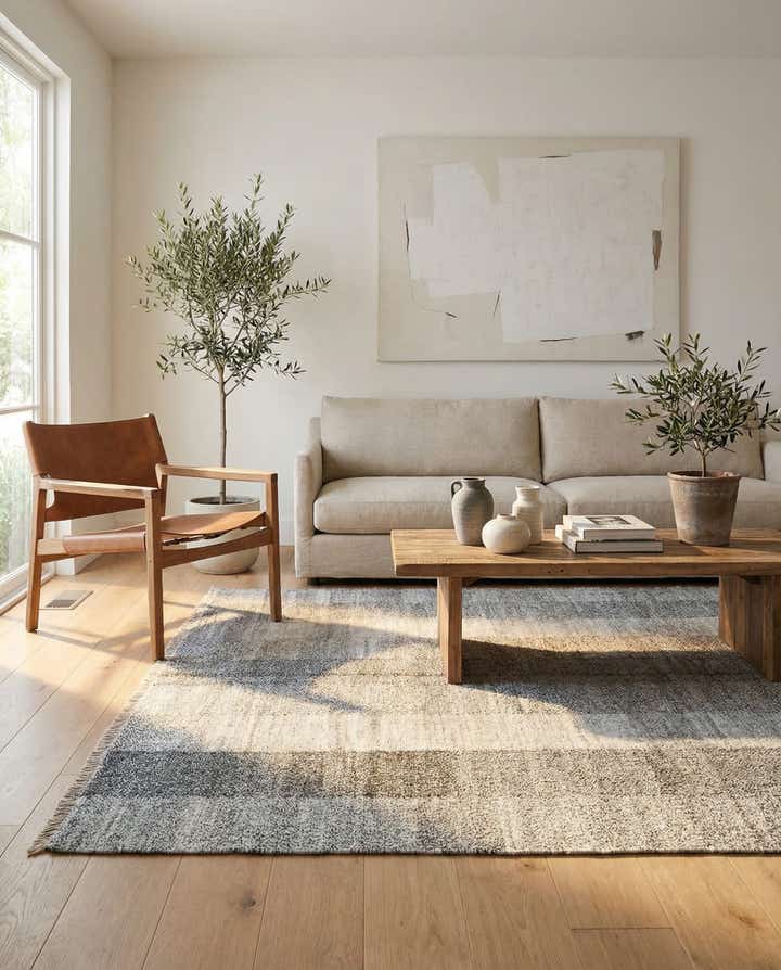 5' 8 x 7' 8 Hand Woven Kilim Modern Wool Rug