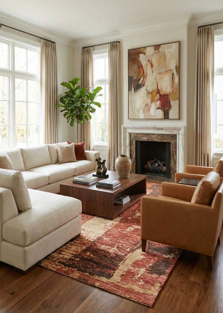 9' x 11' 3 Hand Knotted Darya Rug