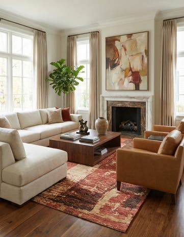 9' x 11' 3 Hand Knotted Darya Rug
