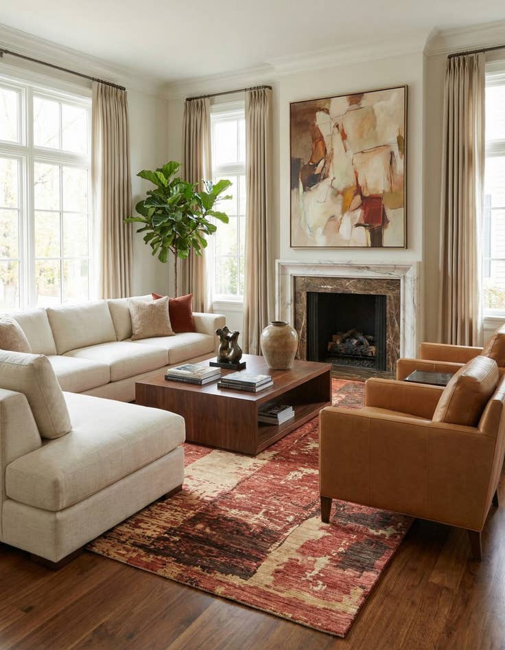 Detail image of 9' x 11' 3  Hand Knotted Darya Rug