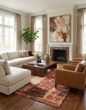 9' x 11' 3 Hand Knotted Darya Rug