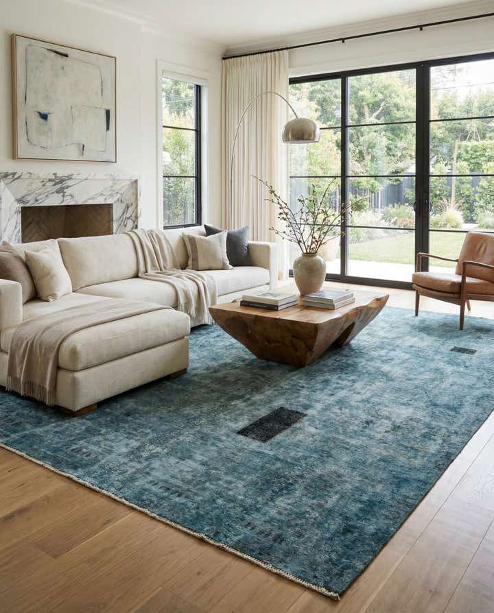 9' 4 x 11' 6 Hand Knotted Ultra Vintage Persian Wool Rug