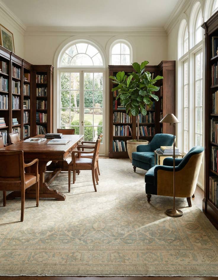 Detail image of  13' 9 x 19' 2 Ziegler Wool Rug