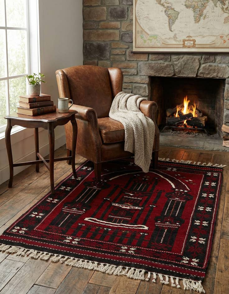 Detail image of 3' 1 x 4' 2 Hand Knotted Anatolian Wool Rug
