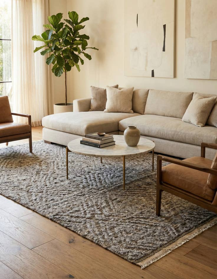 Detail image of 7' 7 x 10' 9  Hand Knotted Darya Wool Rug