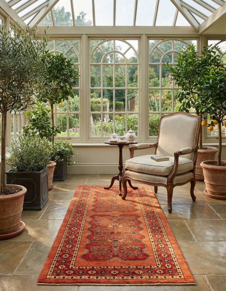 Detail image of 2' 10 x 6' 11 Kashkuli Runner Rug