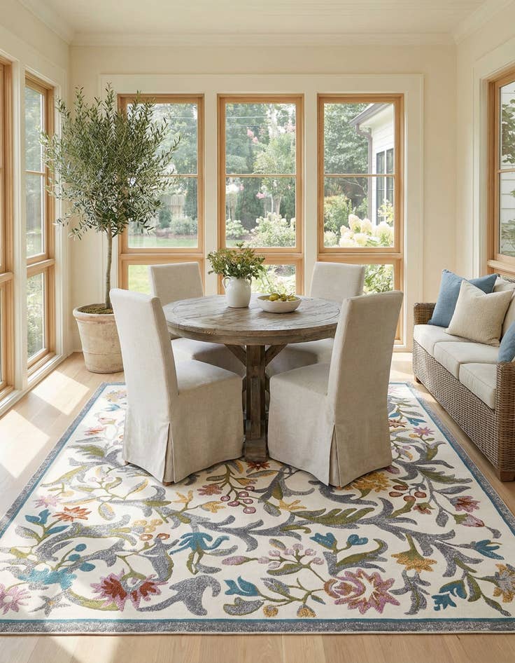 Detail image of  8' x 8' Blossom Square Rug