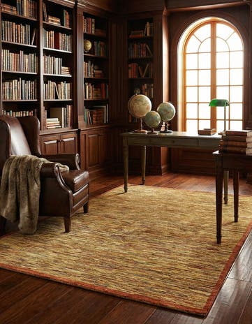 5' x 6' 3 Hand Knotted Modern Ziegler Oriental Rug
