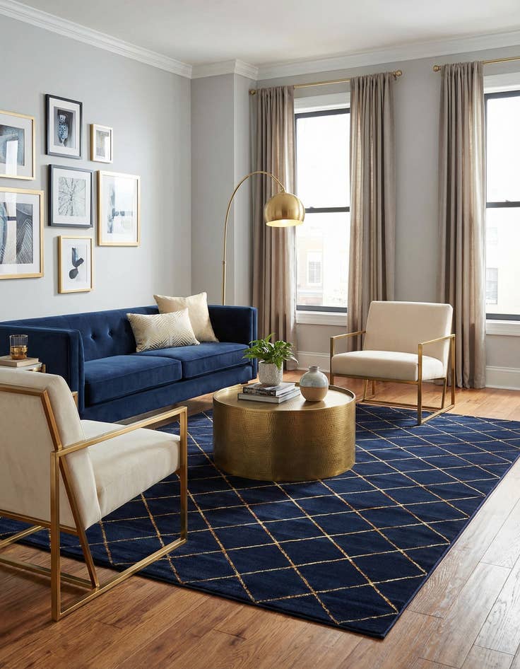 Detail image of 9' x 12' Vogue Geo Rug