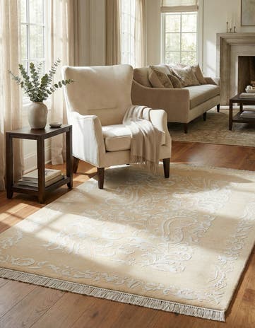 3' 11 x 5' 11 Hand Knotted Darya Wool Rug