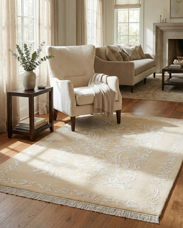 3' 11 x 5' 11 Hand Knotted Darya Wool Rug