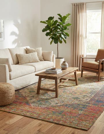 Hand Woven Chenille Jute Rug