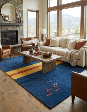 6' 8 x 9' 10 Hand Knotted Nepal Wool Rug