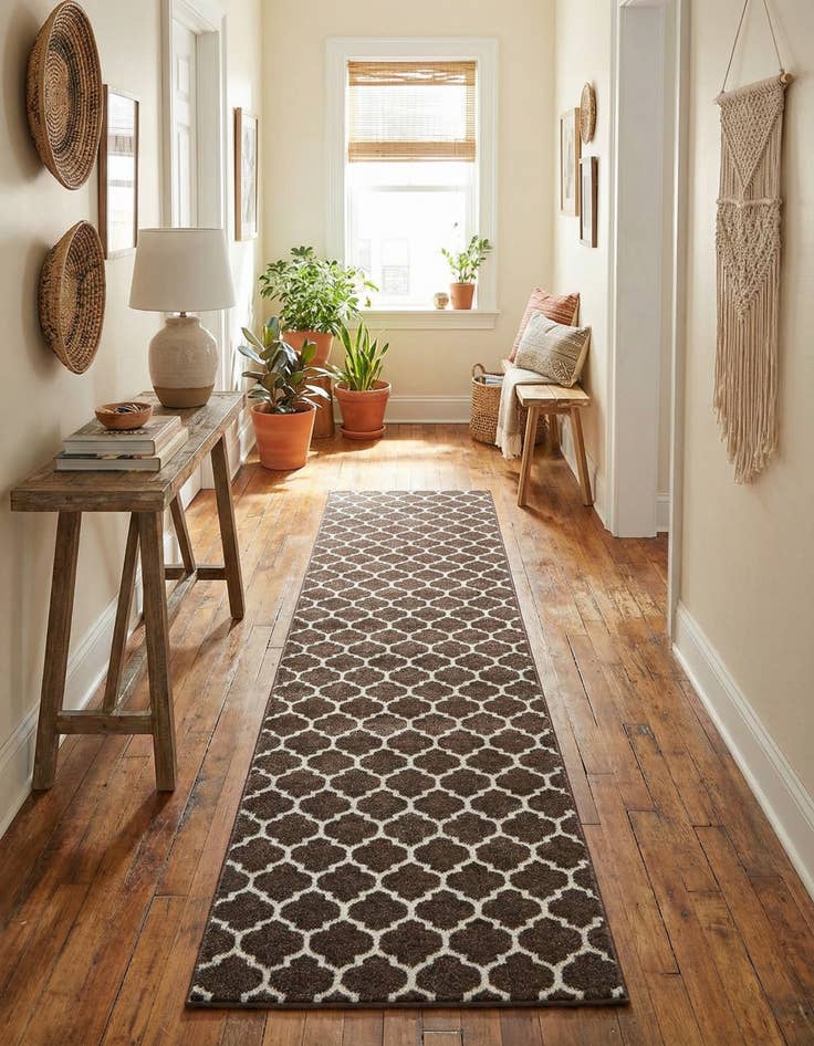 Detail image of  2' 7 x 13' Lattice Runner Rug