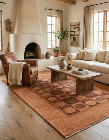 6' 7 x 9' Hand Knotted Kashkuli Gabbeh Wool Rug