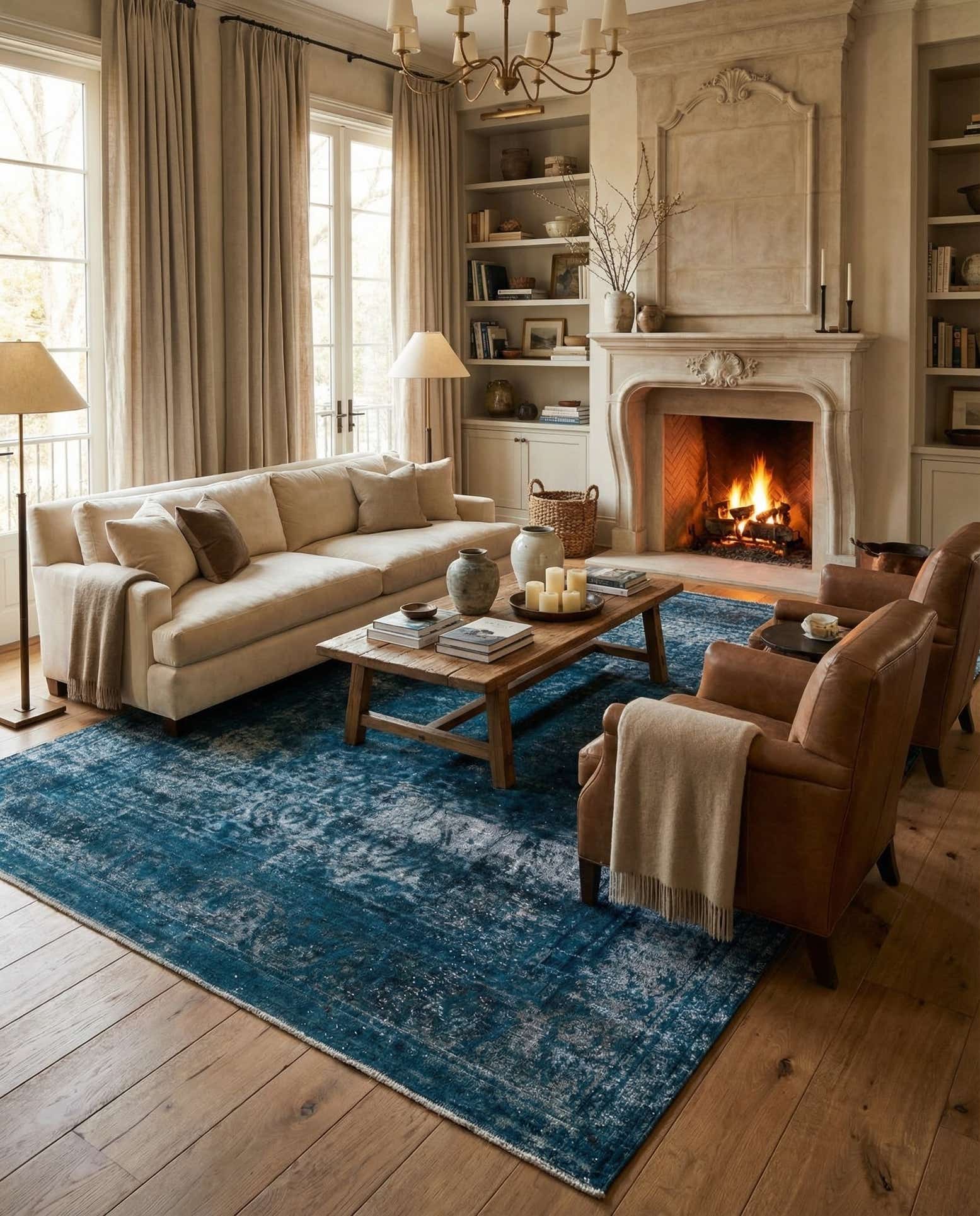 9' 4 x 12' 5 Hand Knotted Ultra Vintage Persian Wool Rug