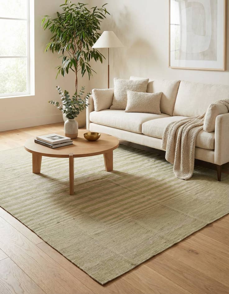 Detail image of 5' x 6' 5  Hand Woven Kilim Modern Wool Rug