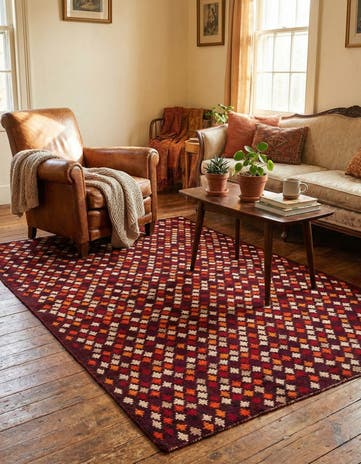 4' 10 x 6' 8 Hand Knotted Balouch Wool Rug