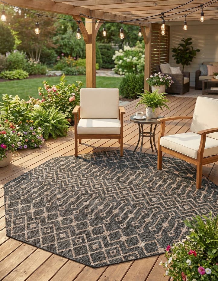 7' 10 x 7' 10 Easy-Clean Lattice Indoor / Outdoo...