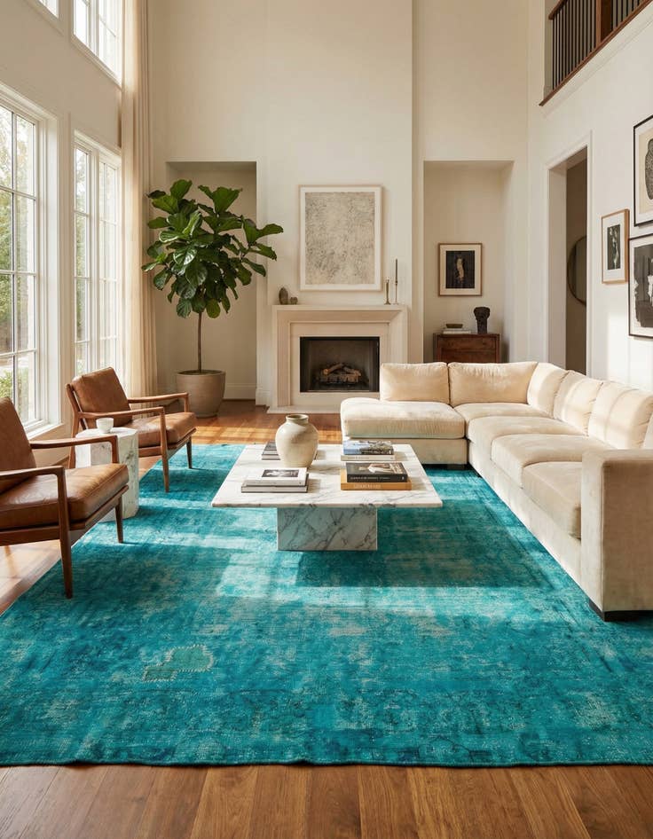 Detail image of  9' 6 x 13' 2  Hand Knotted Ultra Vintage Persian Wool Rug