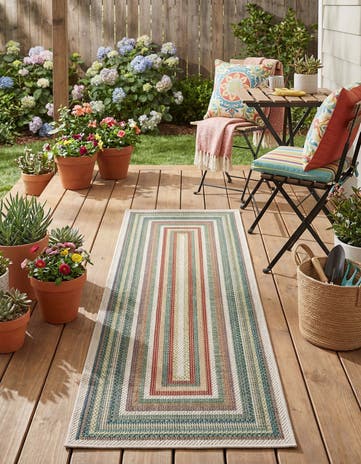 2' x 6' Easy-Clean Baja Indoor / Outdoor Runner Rug