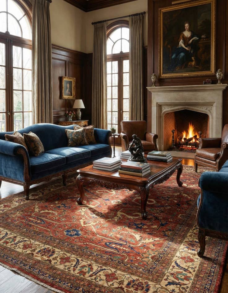 Detail image of  10' x 13' 7 Ariana Ziegler Wool Rug