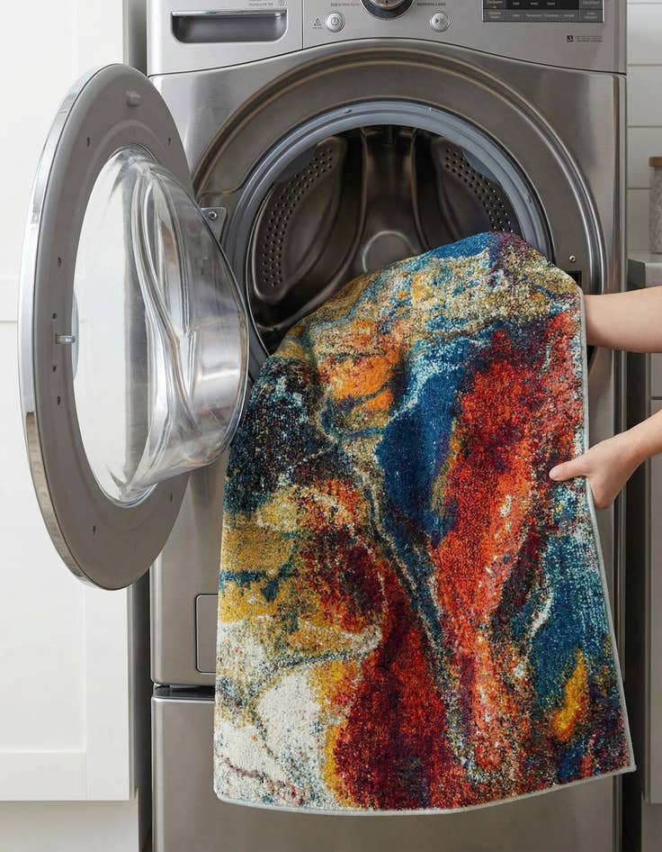 Detail image of  4' x 6'  Washable Haerfest Rug