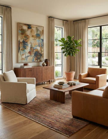 6' 6 x 9' 7 Hand Knotted Modern Ziegler Rug