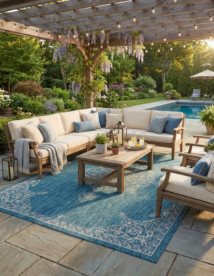 9' x 12' Easy-Clean Traditional Indoor / Ou...