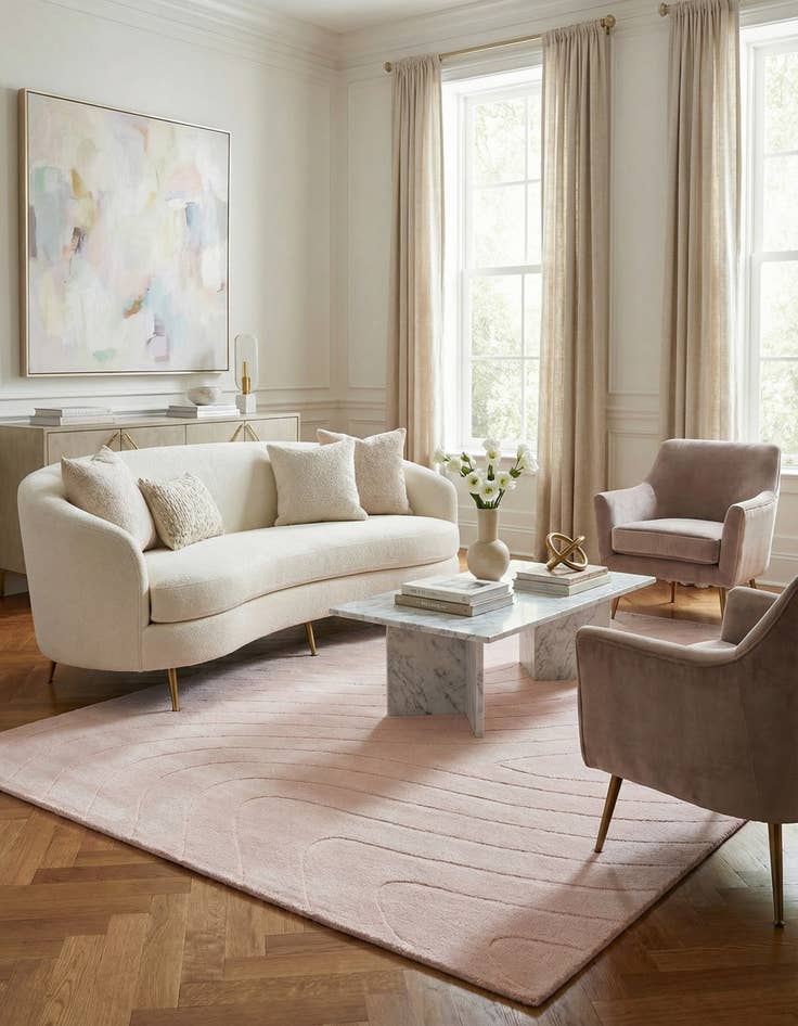 Detail image of 4' 11 x 6' 7  Hand Knotted Darya Wool Rug