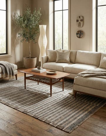 6' x 8' Hand Woven Kilim Modern Wool Rug
