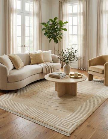 5' 8 x 7' 10 Hand Knotted Darya Wool Rug