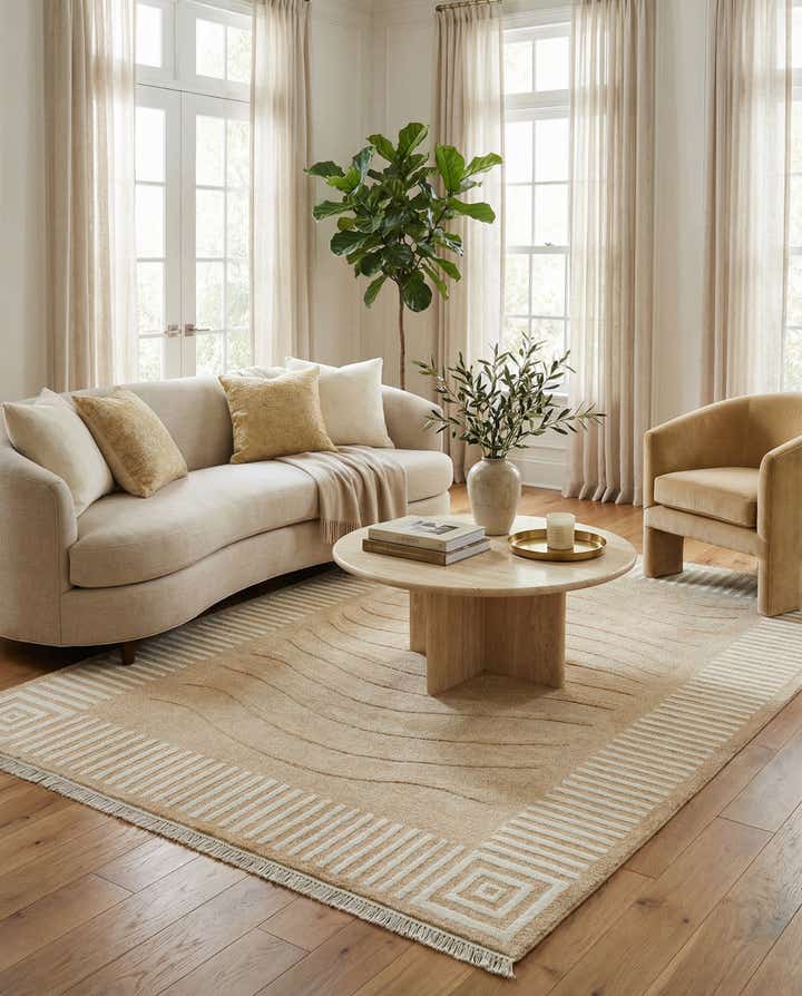 5' 8 x 7' 10 Hand Knotted Darya Wool Rug