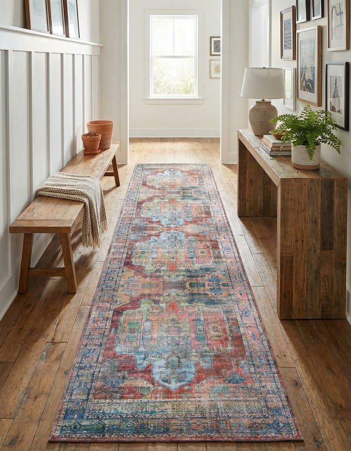 2' 7 x 12' Washable Maahru Runner Rug