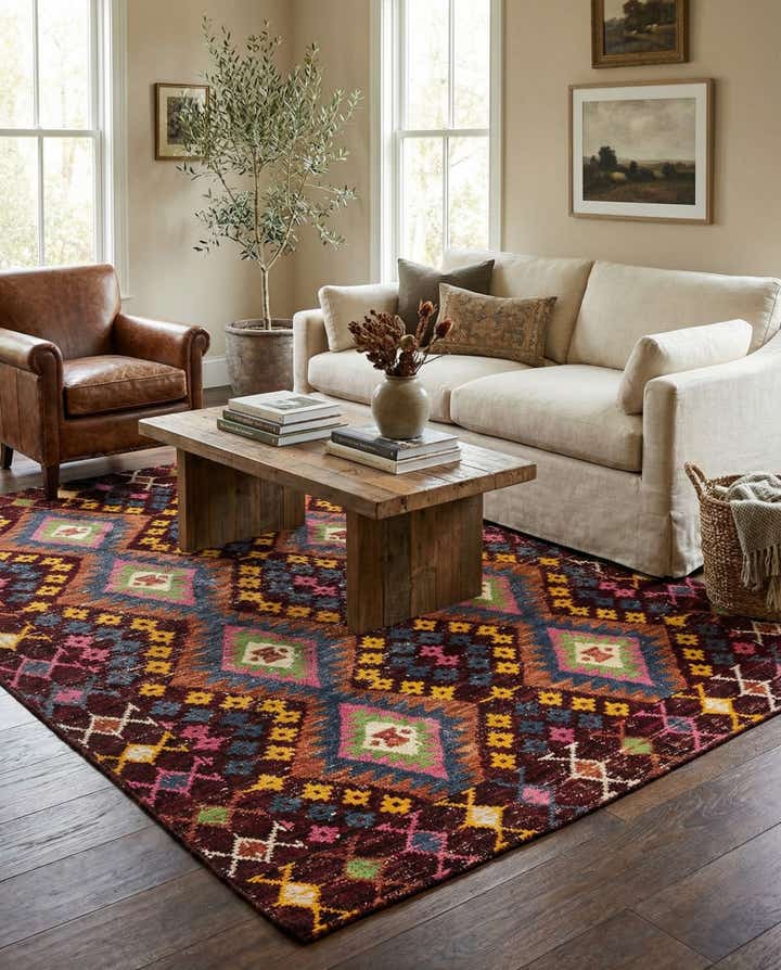 5' 8 x 7' 10 Hand Knotted Darya Wool Rug