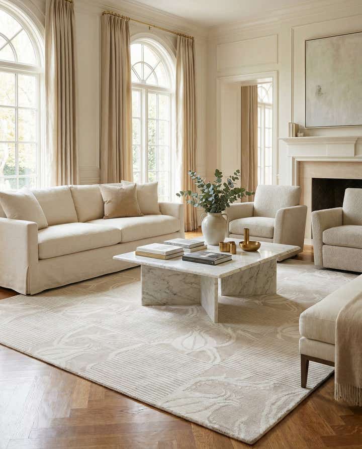 8' x 10' Hand Knotted Darya Wool Rug