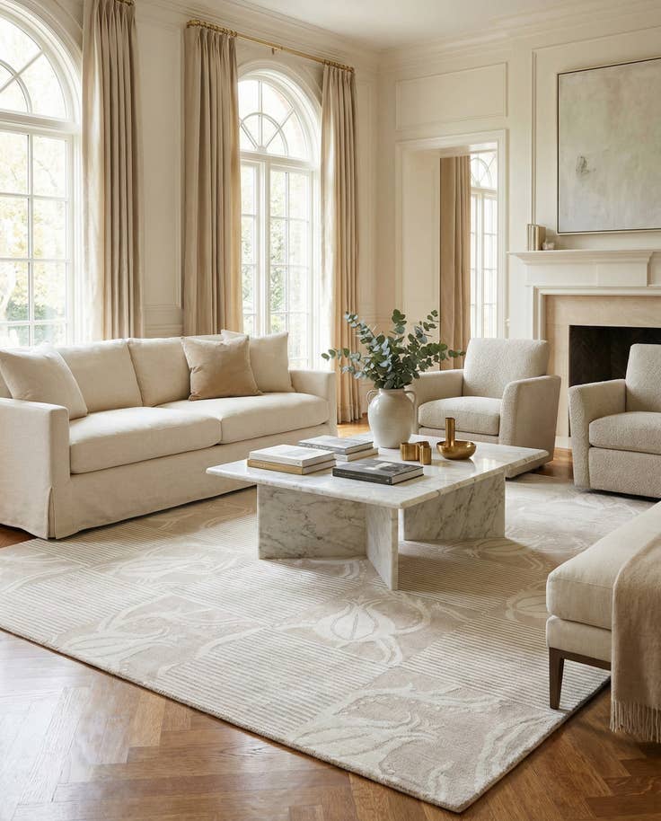 Detail image of 8' x 10' Hand Knotted Darya Wool Rug