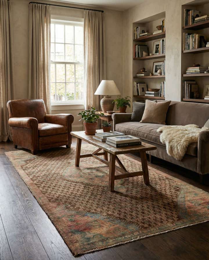 4' x 9' 3 Hand Knotted Ultra Vintage Persian Wool Runner Rug