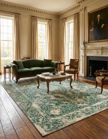 9' 4 x 13' 1 Vintage Royal Wool Rug
