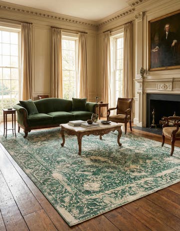 9' 4 x 13' 1 Vintage Royal Wool Rug