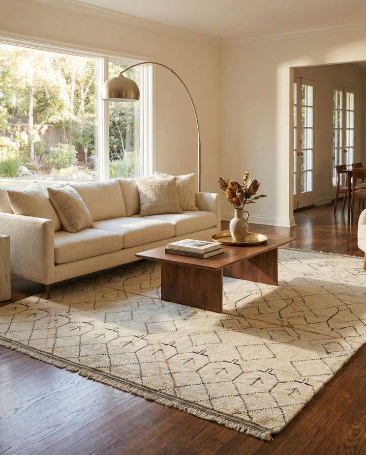 10' x 15' Hand Knotted Moroccan Wool Rug