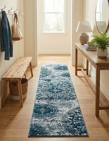 Blue Monte Carlo Runner Rug