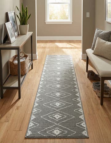 Gray Oslo Runner Rug