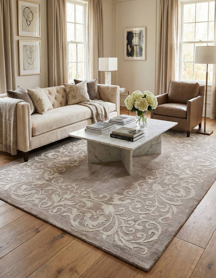 Detail image of 5' 7 x 7' 10  Hand Knotted Darya Wool Rug