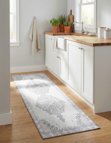 2' x 6' Washable Timeless Runner Rug
