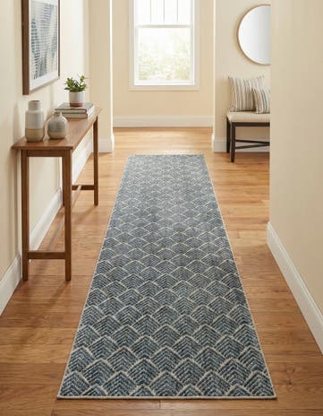 2' 7 x 12' Eco Trellis Runner Rug